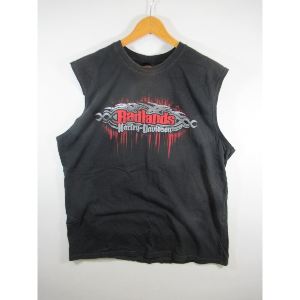 Harley Davidson Badlands Tank Top Men XL Wall South Dakota Sleeveless T-shirt